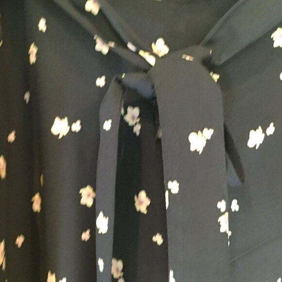 Yado Women's Vintage Cropped Palazzo Pull-On Pants Navy and Lavender Size Large - Picture 5 of 9